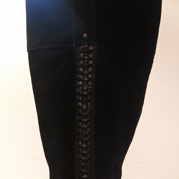 Kensie, black Suede tall Boots size 10M NWT - Picture 2 of 12